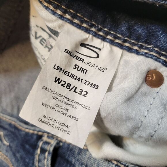 Silver Suki Bootcut Women's Size W28 / L32 - Picture 8 of 12